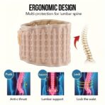 Inflatable Waist Protector for Lower Back Pain Relief, Decompression Back Stretcher for Herniated Disc, Sciatica, Scoliosis,Lumbar Traction Belt  Men Women(JD070B) - Image 2