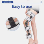 Hinged ROM Knee Brace for Women Men, Post Op Knee Immobilizer with Side Stabilizers, Adjustable Knee Orthopedic Support for Arthritis, ACL, MCL（JD111KN） - Image 8