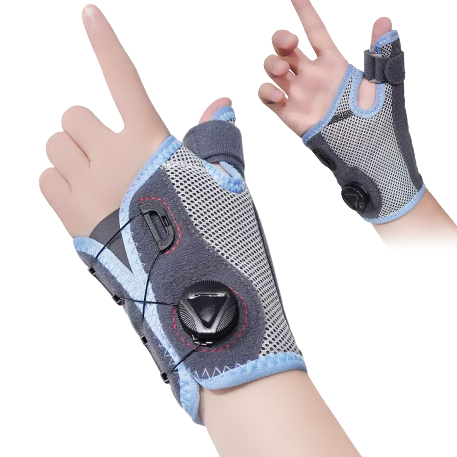 8 Adjustable Knob Wrist Brace with Spica Splint,Thumb Stabilizer Right Hand for Pain Relief,Thumb Support Brace for Arthritis, Tendonitis,Sports Injuries(JD202W) - Image 1