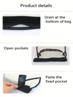 Breathable Mesh Drainage Bag Catheter Leg Bags,Drain Holder After Tummy Tuck,Nephrostomy Shower Bag for Urine Collection Bags Foley Urinary Catheter Stabilization Device（JD004OB） - Image 6