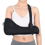 Arm Sling with Thumb Loop,Adjustable Rotator Cuff Support Brace,Shoulder Immobilizer Brace for Upper Arm Fractures and Soft Tissue Injuries(JD006AS)