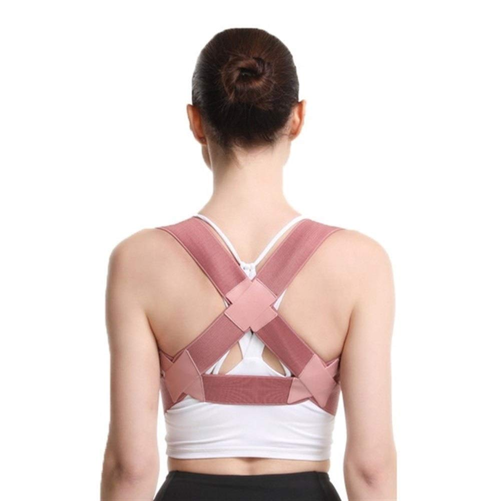 281e2d0b0d99ace04bf36be9ae0f403 Back Posture Corrector for Women, Back Brace,Adjustment Lower Back Pain Relief Belt,Correct Sitting Posture and Anti-kyphosis Correction Belt (JD106P-Pink) - Image 1