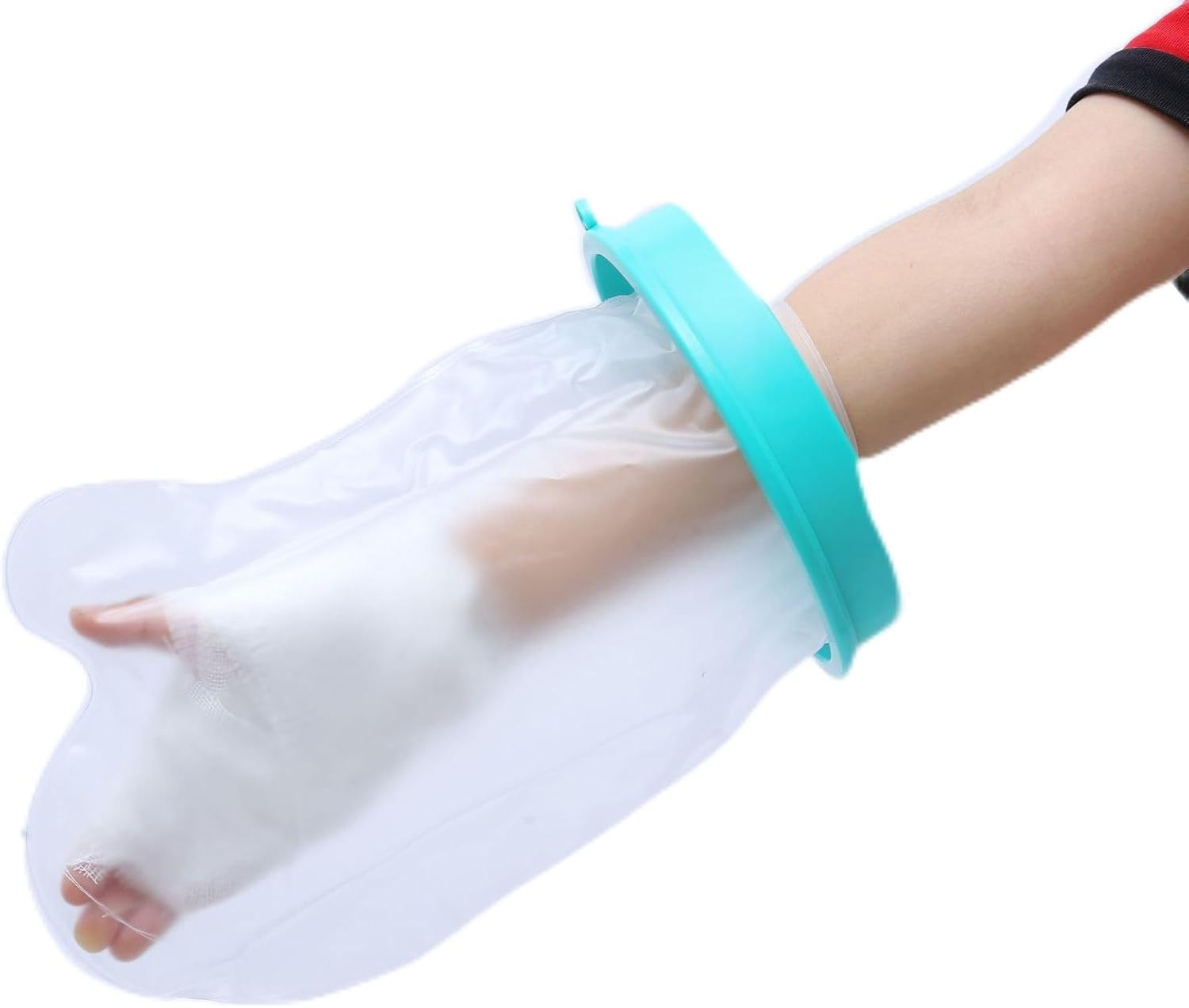 1649f0d44281e01a6cc676a8c8cb993 Cast Covers for Shower Arm Adult Waterproof Cast Cover Shower Protector Bag for Wound Arm, Hands, Wrists, Elbow, Finger to Keep Wounds Dry, Reusable Durable(JD001CC) - Image 1
