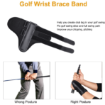 Golf Beginner Swing Trainer Wrist Fixer Golf Swing Alignment Brace Hinge Trainer Alignment Training Strap Golf Training Aids（JD208W） - Image 5