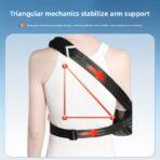 Adjustable medical orthosis, breathable, foldable, shoulder support, mesh arm sling buckle(JD012AS) - Image 4
