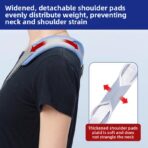 Medical forearm sling, postoperative fixation for arm fractures, breathable mesh shoulder, neck, and wrist brace (JD008AS) - Image 4