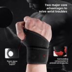 Adjustable Breathable Sport Wrist Brace Support Basketball Volleyball Gym Outdoor Wrist Brace（JD206W） - Image 6