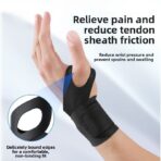 Wholesale Wrist Brace Support for Carpal Tunnel Pain Relief Yoga Workout Fitness Wrist Wrap Strap Fits Both Wrist Support Brace(JD224W) - Image 5