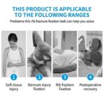 Adjustable Unisex Elastic Rib Injury Support Bracket Comfortable Breathable Chest Rib Fixation Belt Wholesale Strong Comfortable（JD004R） - Image 5