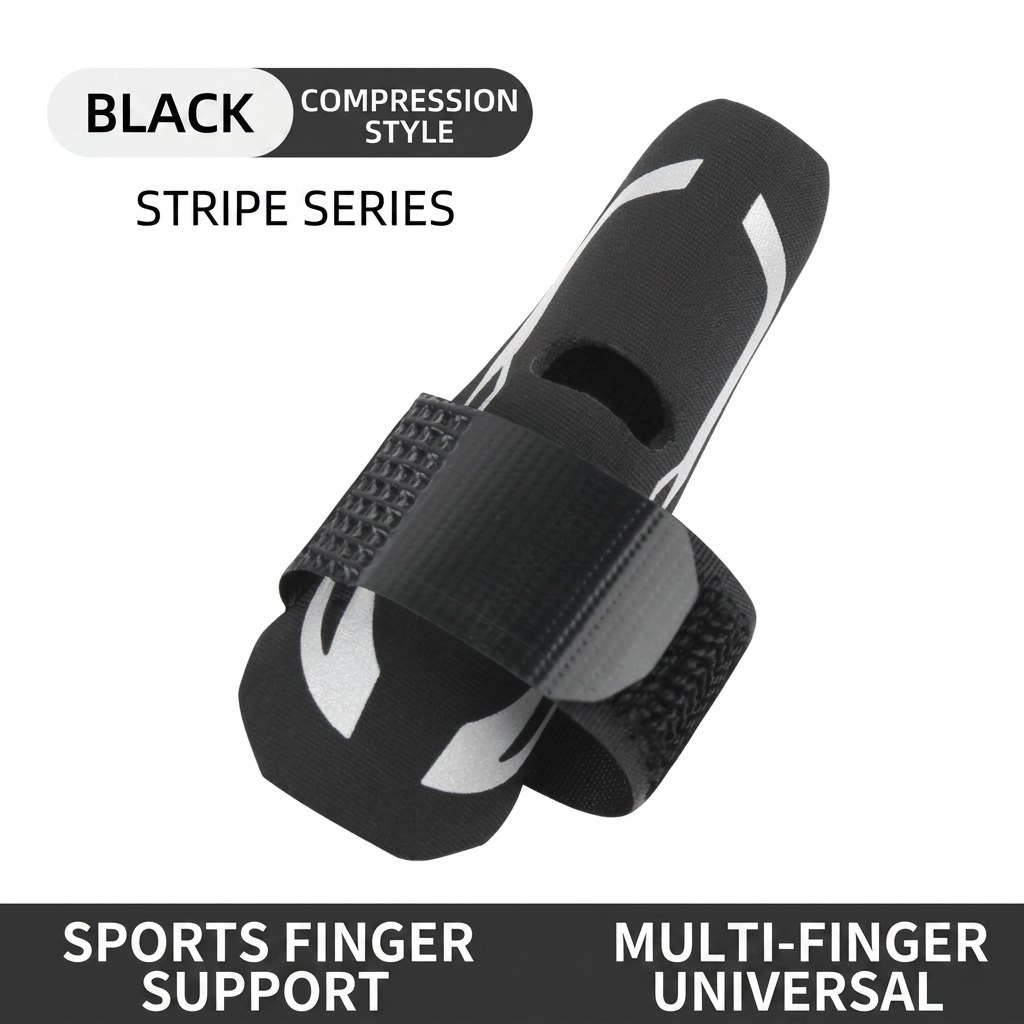 H90c670e2edaf4255b8aac20bb56d62b6A Adjustable Elastic Compression Finger Sleeves Quality Basketball Sport Finger Protector Relieve Joint Pain Quality Finger Brace(JD123FS) - Image 1