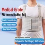 Adjustable Unisex Elastic Rib Injury Support Bracket Comfortable Breathable Chest Rib Fixation Belt Wholesale Strong Comfortable（JD006R） - Image 5