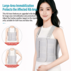 Adjustable Unisex Elastic Rib Injury Support Bracket Comfortable Breathable Chest Rib Fixation Belt Wholesale Strong Comfortable（JD006R）