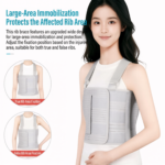 Adjustable Unisex Elastic Rib Injury Support Bracket Comfortable Breathable Chest Rib Fixation Belt Wholesale Strong Comfortable（JD006R）