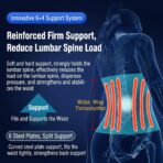 Support Belt with 7 Stays for Lifting at Work Back Brace for Lower Back Pain Relief for Women Men（JD123D） - Image 8