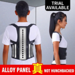 Adjustable Professional Protection Invisible Design Back Brace & Straightener with Polyester & Nylon Material for Men and Womenz(JD113P) - Image 4