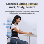 Adjustable Professional Protection Invisible Design Back Brace & Straightener with Polyester & Nylon Material for Men and Womenz(JD113P) - Image 5
