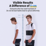 Adjustable Professional Protection Invisible Design Back Brace & Straightener with Polyester & Nylon Material for Men and Womenz(JD113P) - Image 6