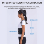 Adjustable Professional Protection Invisible Design Back Brace & Straightener with Polyester & Nylon Material for Men and Womenz(JD113P) - Image 8