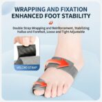 Bunion Corrector, Orthopedic Bunions Correction with Non Slip Big Toe Separators, Adjustable Bunion Splint, Feet Bunion Relief（JD026T） - Image 7