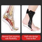 Foot Braces Orthopedic Physiotherapy Devices Ankle Brace AFO Drop Foot Splint Ankle Foot Orthosis Protection PP Unisex High（JD221F） - Image 5