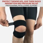 Wholesale  CE Certified Breathable Polyester Fiber Sports Knee Pads Patella Band Wrap Support Unisex Basketball Riding Fitness（JD117KN） - Image 13
