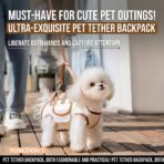 Puppy Harness Backpack With Handle Leash Portable Pet Carrier Box Outdoor Walking Travel Supplies For Cats Small Dogs（JD011DC） - Image 7