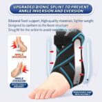 Cross-Border Professional Unisex Anti-Sprain Ankle Brace Fixation Adjustable Removable Polyester Fibers Ankle Support Plate for（JD211A） - Image 5
