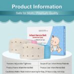 Baby hernia belt, protects the navel, provides all-around protection for the baby's navel, specially designed for infants.（JD019HB） - Image 2