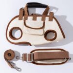 Puppy Harness Backpack With Handle Leash Portable Pet Carrier Box Outdoor Walking Travel Supplies For Cats Small Dogs（JD011DC）
