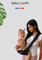 New Baby Carriers Front and Back Baby Carrier Shoulder Wrap Belts for Baby Sleeping Bag Outdoor Travel Walking Shopping Use（JD004BS） - Image 3