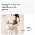 Newborn Sling Carrier Adjustable Hip Carrier Cotton Sling Toddler Carrier（JD003BS） - Image 8