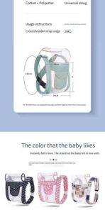 Lightweight Breathable Multifunctional Baby Back-Type Backpack with Holding Belt Infant Strap（JD008BS） - Image 6